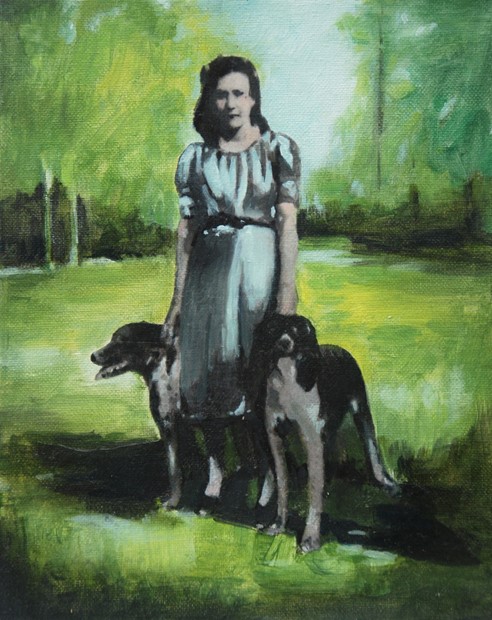 Woman With Dogs