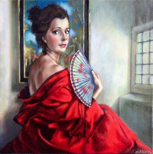 Girl with a Fan, by Corrie Chiswell