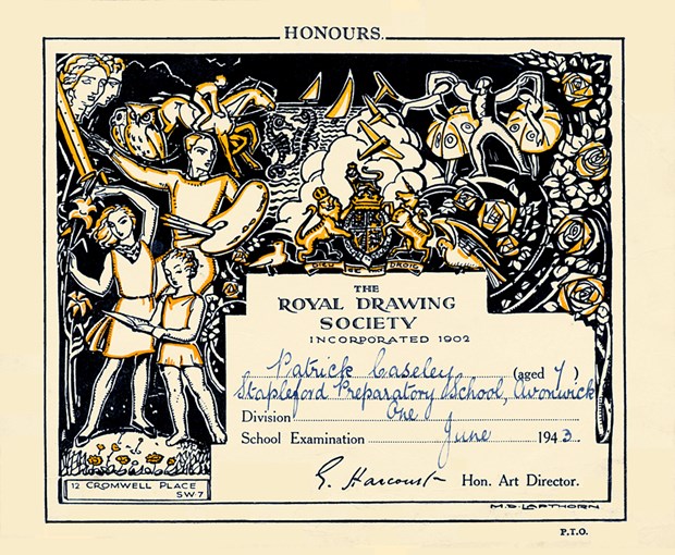 Royal Drawing Society Certificate