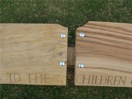 School Bench Project and totem pole - Credit: tim germain