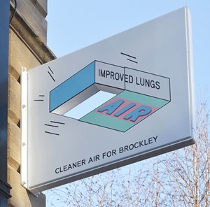 LONDON MAYOR'S AIR QUALITY FUNDED ENAMEL SIGNAGE PUBLIC ART PROJECT, by Tom Pearman