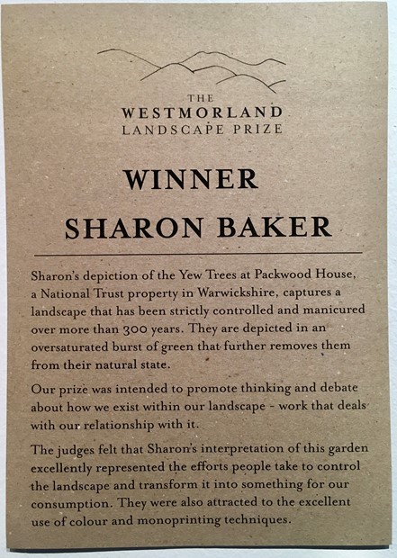 Westmorland Landscape Prize Winner, by Sharon Baker