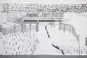 Sheep Pen Drawing, by Andrew Burton