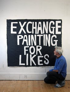 Exchange painting for likes, by Jay Rechsteiner