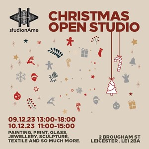 StudionAme Christmas Studio Open, by Lucy Stevens