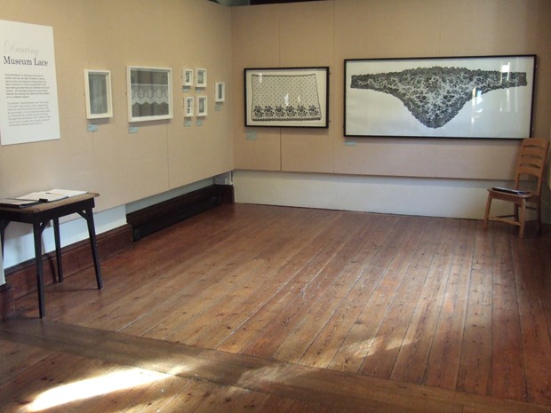 Drawing Museum Lace, Somerset Museum of Rural Life, Glastonbury, by Teresa Whitfield