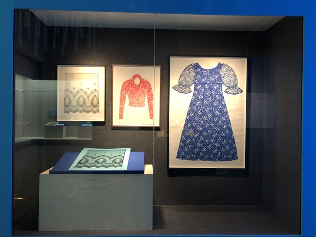 Richard Shops Blue Lace Dress, Ningbo Museum, China