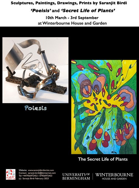 Exhibition - 'Secret Life of Plants' and 'Poeisis', 10th March to 3rd September 2023