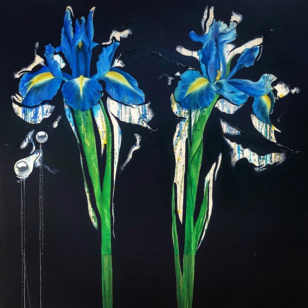 Irises & Pearls