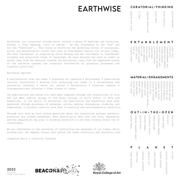 EarthwiseBeaconsfield Gallery, 22 Newport St, London SE11 6AY