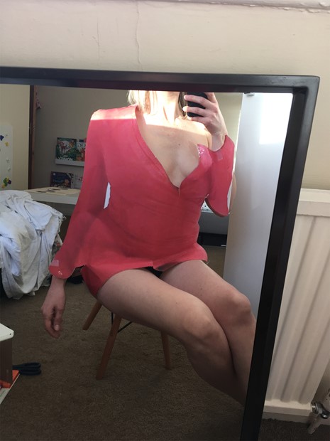 Clevage Dresses Short Red