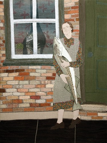 Sue Stone, Woman with a Fish '09, 2009