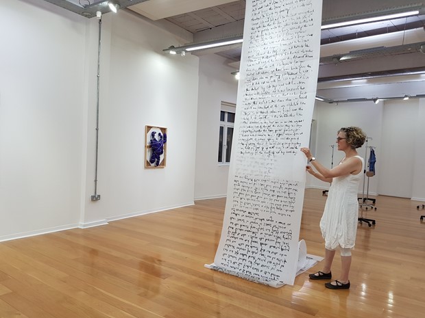 Scroll, part of 'Vein' body of work - Credit: James Hutchinson