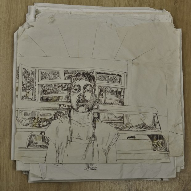 The Chip Shop Drawings | Geraint Evans | Axisweb: Contemporary Art UK