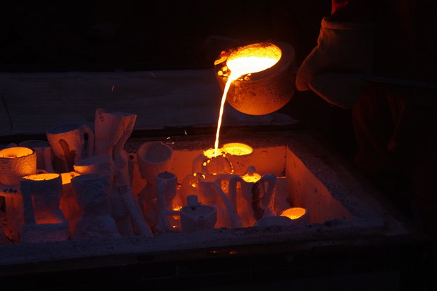 Winter Iron Pour, Wroclaw Academy of Fine Arts, by Ewan Robertson