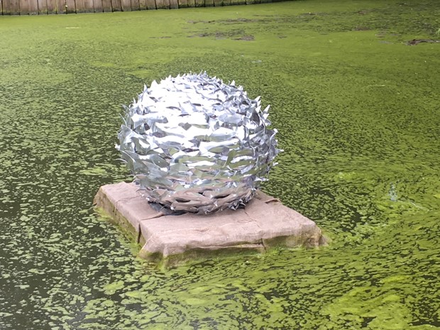 Bait ball pond sculpture 2019 - Credit: James Eddy
