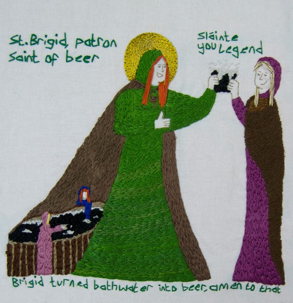St. Brigid, patron saint of beer