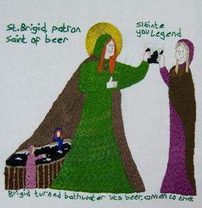 St. Brigid, patron saint of beer, by nikkita morgan