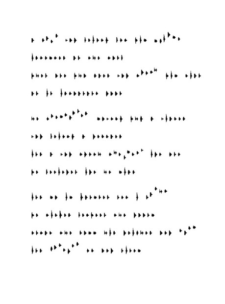 Notations for a Poem in Voice Font G | Caro Williams | Axisweb ...