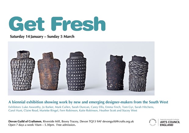 'Get Fresh' at the Devon Guild of Craftsmen, by Sarah Hitchens