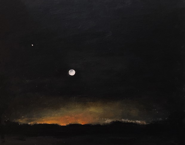 Venus and the moon, Priseman Seabrook Collection