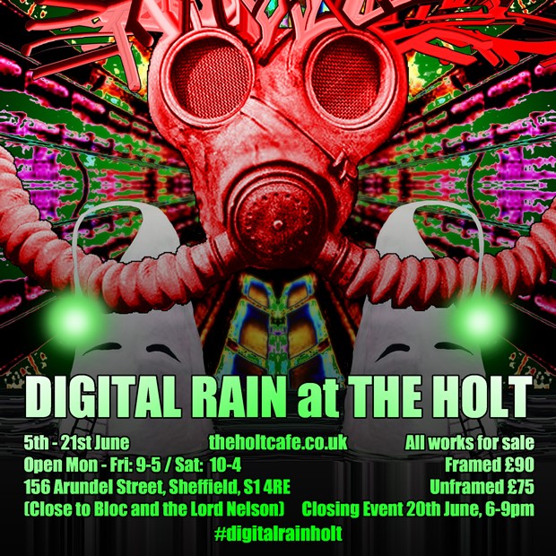 Digital Rain at The Holt, by Bryan Eccleshall