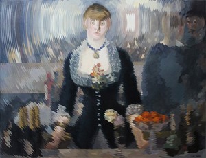 A Bar at the Folies-Bergère (after Manet), by Will Teather