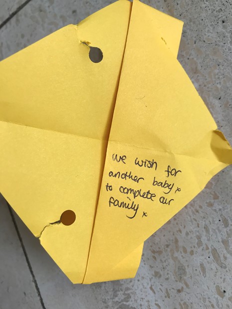 Wishing origami