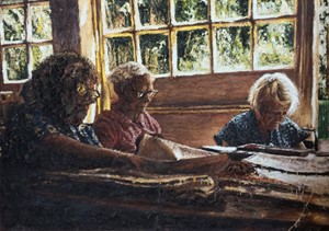 Interior with women 3, by Dariusz Romanowski