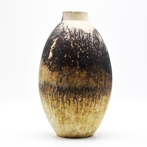 Obvara Large Oval Vase, by Adil Ghani