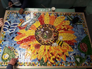 Community mosaics, by Morgan Sinton-Hewitt
