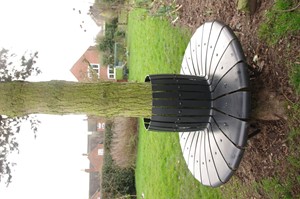Garden tree seat, by David Tucker